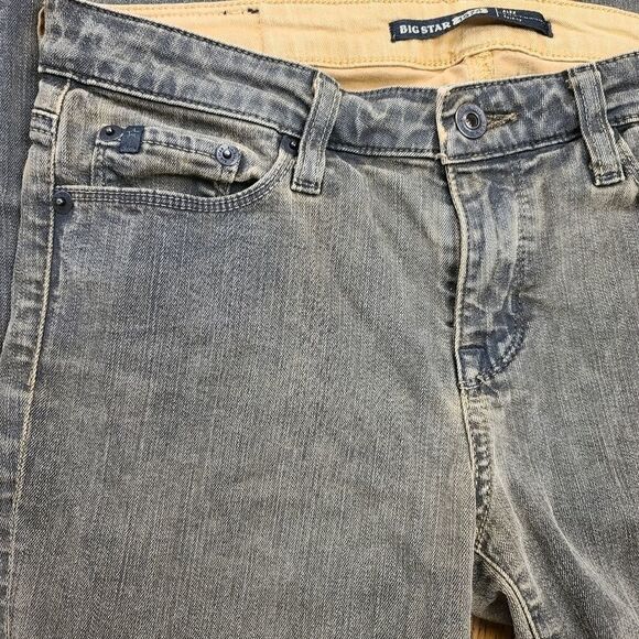 Big Star Gray/ Camel Skinny Alex Jeans - Picture 2 of 7